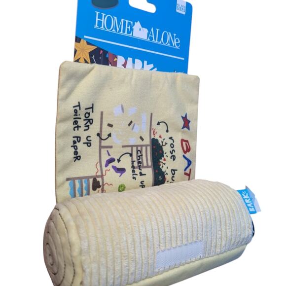 BARK Home Alone Battle Plan Scroll Plush Dog Toy‎ Squeaker Crinkle Thrash Play - Picture 5 of 7
